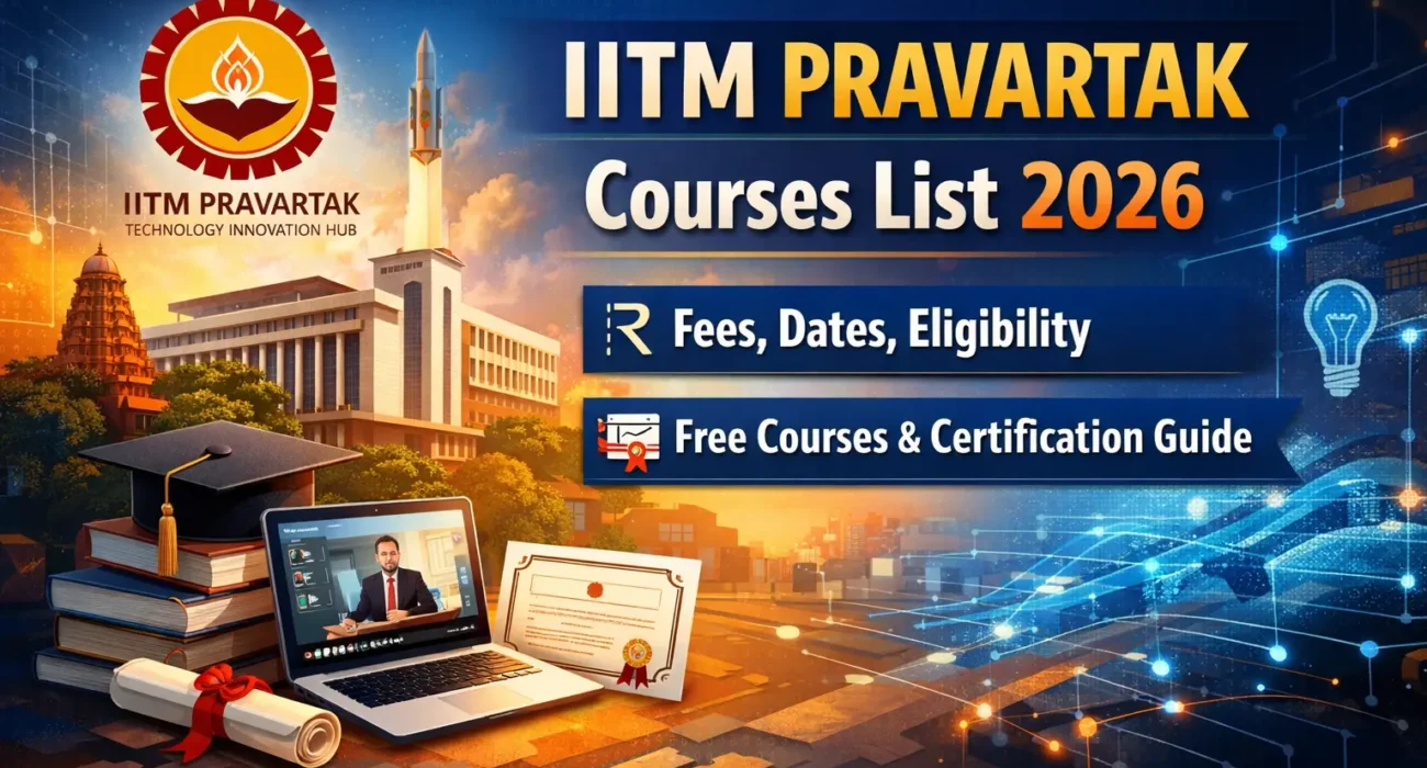 iitm pravartak courses list 2026 fees, dates, eligibility free courses & certification guide