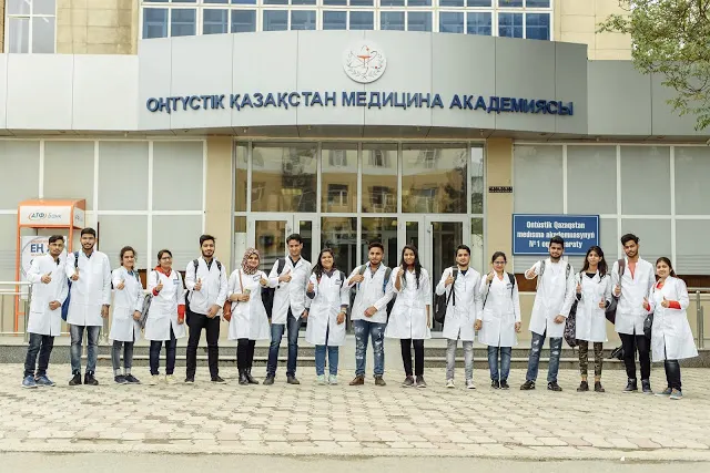 students at study mbbs from south kazakhstan medical academy kazakhstan