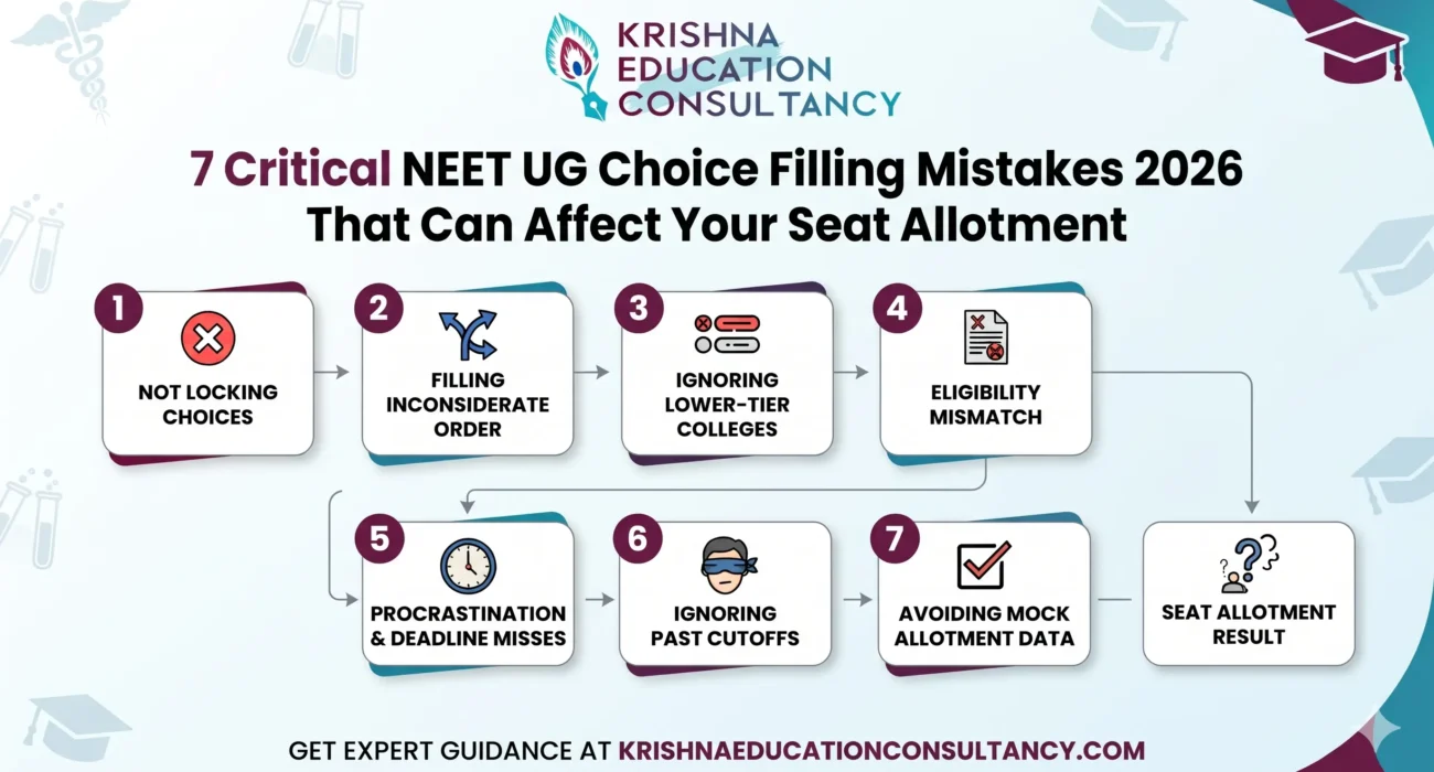 Critical NEET UG Choice Filling Mistakes 2026 That Can Affect Your Seat Allotment